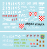 Star Decals 35-C1125 HVO - Hrvatsko Vijece Obrane (Croat). T-55 and T-55A 1992-95 1/35